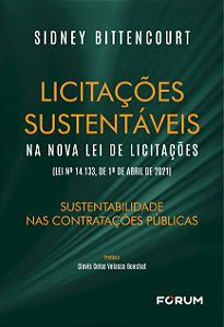 Livro Licitações Sustentáveis Na Nova Lei De Licitações - 01Ed/...