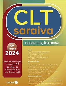 Livro CLT saraiva e Constituição Federal