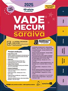 Livro Vade Mecum Saraiva Tradicional - 40ª Edição 2025