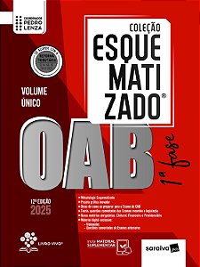 Livro Coleção Esquematizado - Oab 1ª Fase - Volume Único - 12ª ...