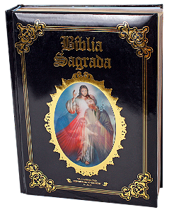 Livro Bíblia Católica Sagrada Família - Capa preta