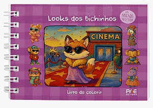 Livro Looks dos Bichinhos - Livro de Colorir