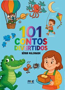 Livro 101 Contos divertidos - capa azul