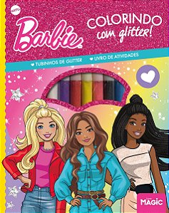 Livro Barbie - Colorindo Com Glitter