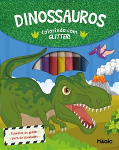 Livro Dinossauros - Colorindo Com Glitter