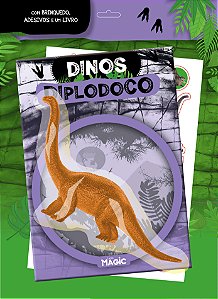Livro Dinos - Diplodoco - Com Brinquedo E Adesivos