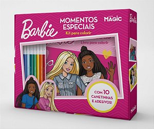Livro Barbie - Momentos Especiais - Kit Para Colorir