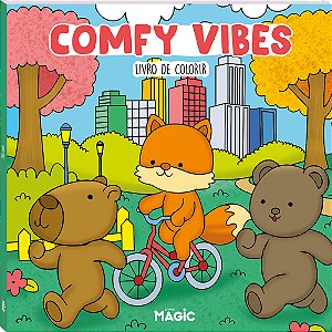 Livro Comfy Vibes - Livro De Colorir