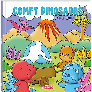 Livro Comfy Dinosaurs - Livro De Colorir