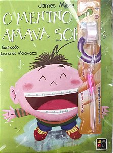 Livro Menino que amava sorrir - capa verde