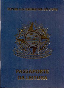 Livro Passaporte da leitura azul