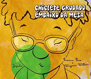 Livro Chiclete grudado embaixo da mesa
