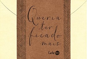 Livro Queria ter ficado mais