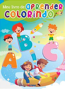 Livro Meu livrão de aprender colorindo - Alfabetização