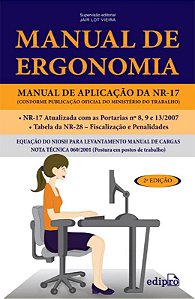 Livro Manual de ergonomia: Manual de aplicação da NR-17
