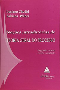 Livro Noções Introdutórias De Teoria Geral Do Processo