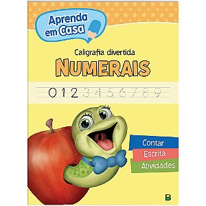 Livro Aprenda em Casa Caligrafia Divertida: Numerais