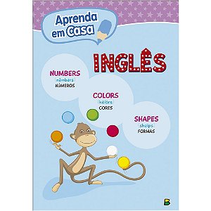 Livro Aprenda em casa INGLÊS:Números-Cores-Formas
