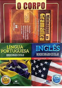 Livro Kit Escolar Off-Set(Dic. Port + Dic. Ing + Altas Ge...