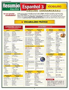 Livro Espanhol 3 - Vocabulário