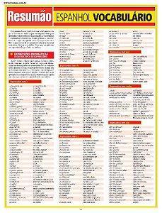 Livro Espanhol vocabulário