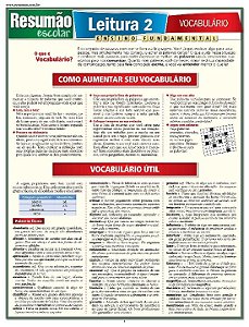 Livro Leitura 2 - Vocabulário