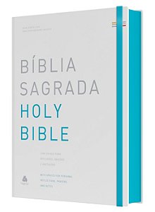 Livro Bíblia Sagrada Holy Biblie - Bilíngue - Português E...