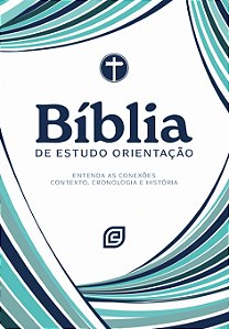 Livro Bíblia de Estudo Orientação - Capa Blue Waves - Ver...