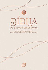 Livro Bíblia de Estudo Orientação - Capa Rose Gold - Vers...