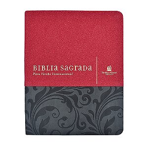 Livro Bíblia NVI, Couro Soft, Vermelho, Com Espaço para A...