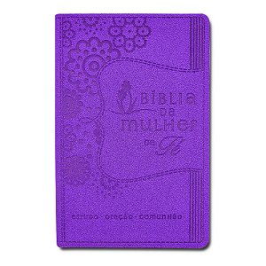 Livro Bíblia da Mulher de Fé, NVI, Couro Soft, Roxo: Estu...