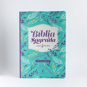 Livro Bíblia NVI, Couro Soft, Flores, Letra Gigante, Leit...