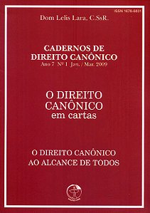 Livro Cadernos De Direito Canônico - Direito Canônico Em Cartas
