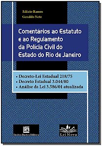 Livro Comentários Ao Estatuto E Ao Regulamento Da Polícia...