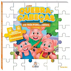 Livro Quebra-Cabeca Os Tres Porquinhos