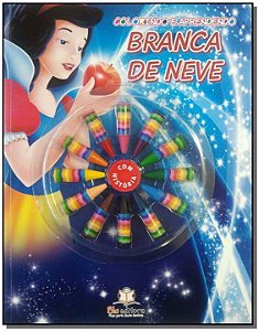 Livro Colorindo E Aprendendo - Branca De Neve