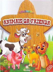 Livro Colorindo - Animais Da Fazenda