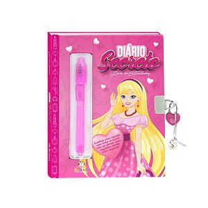 Livro Diário Secreto Com Caneta Mágica (Capa Rosa)