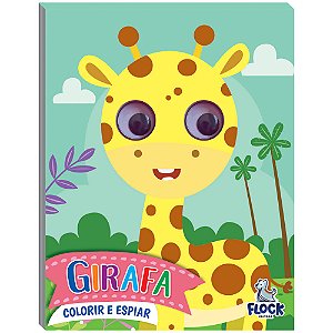 Livro Colorir E Espiar: Girafa