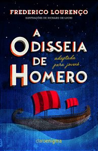Livro A Odisseia de Homero adaptada para jovens