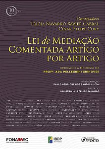 Livro Lei de mediação comentada artigo por artigo