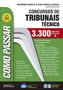 Livro Como passar em concursos de tribunais - Técnico: 3.300 qu...
