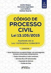 Livro Código de processo civil: lei 13.105/2015