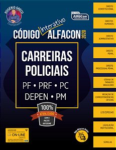Livro Código interativo Alfacon - Carreiras policiais 2020