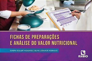 Livro Fichas de preparações e análise do valor nutricional