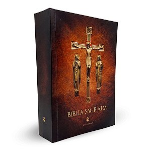 Livro Bíblia Sagrada - Santa Cruz [Capa Cristal]