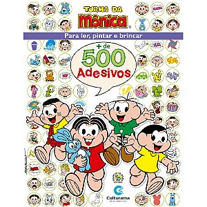 Livro 500 ADESIVOS TURMA DA MÔNICA
