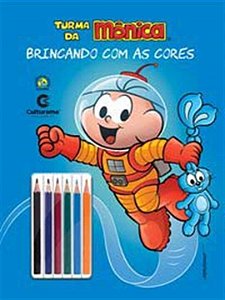 Livro BRINCANDO COM AS CORES - CEBOLINHA UNIVERSO