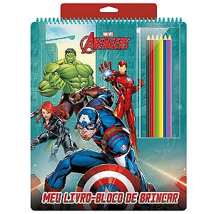 Livro MEU LIVRO-BLOCO DE BRINCAR VINGADORES