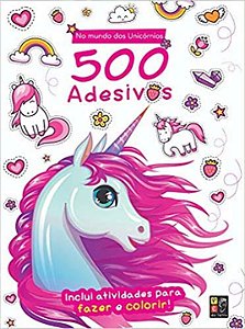 Livro 500 adesivos - mundo dos unicornios